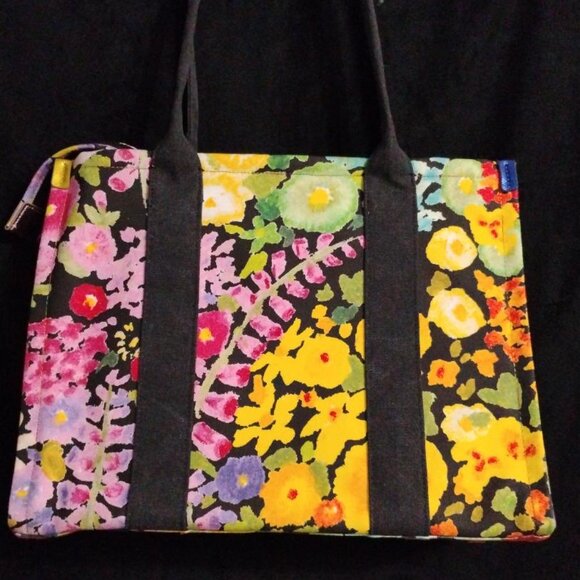 NWT Kurt Geiger Multicolor Floral Large Southbank Tote Bag with Metallic Accents - Picture 4 of 13